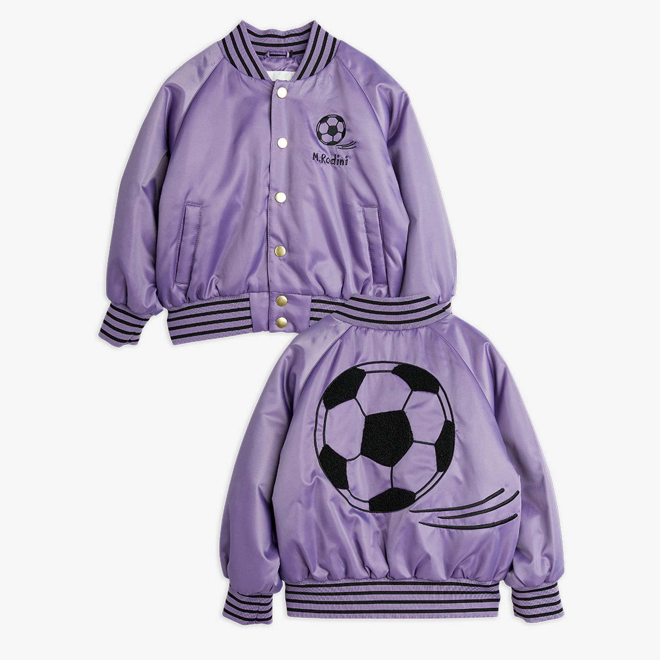 Football Baseball Jacket Purple | Mini Rodini