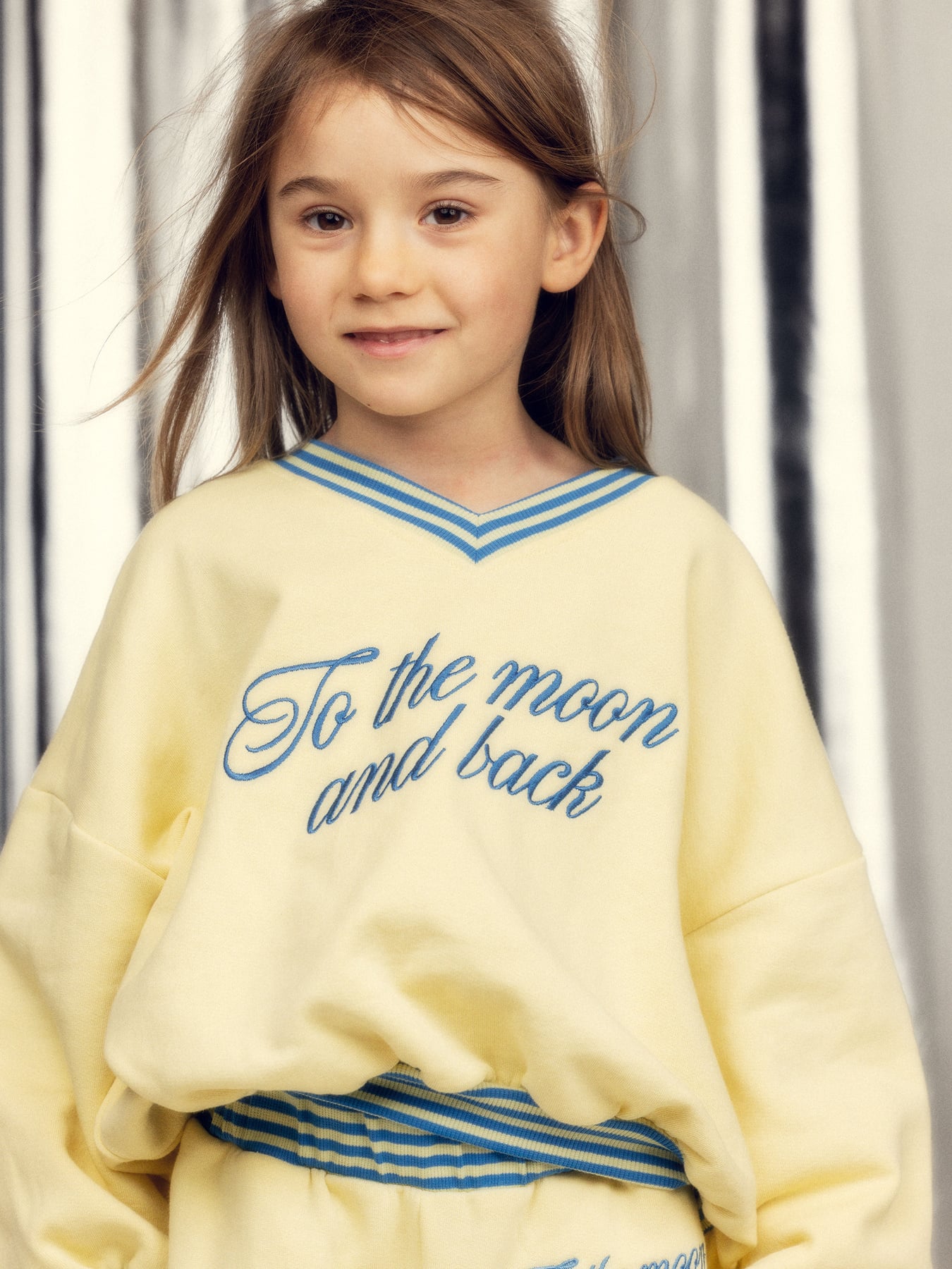 To the Moon Sweatshirt Yellow | Mini Rodini