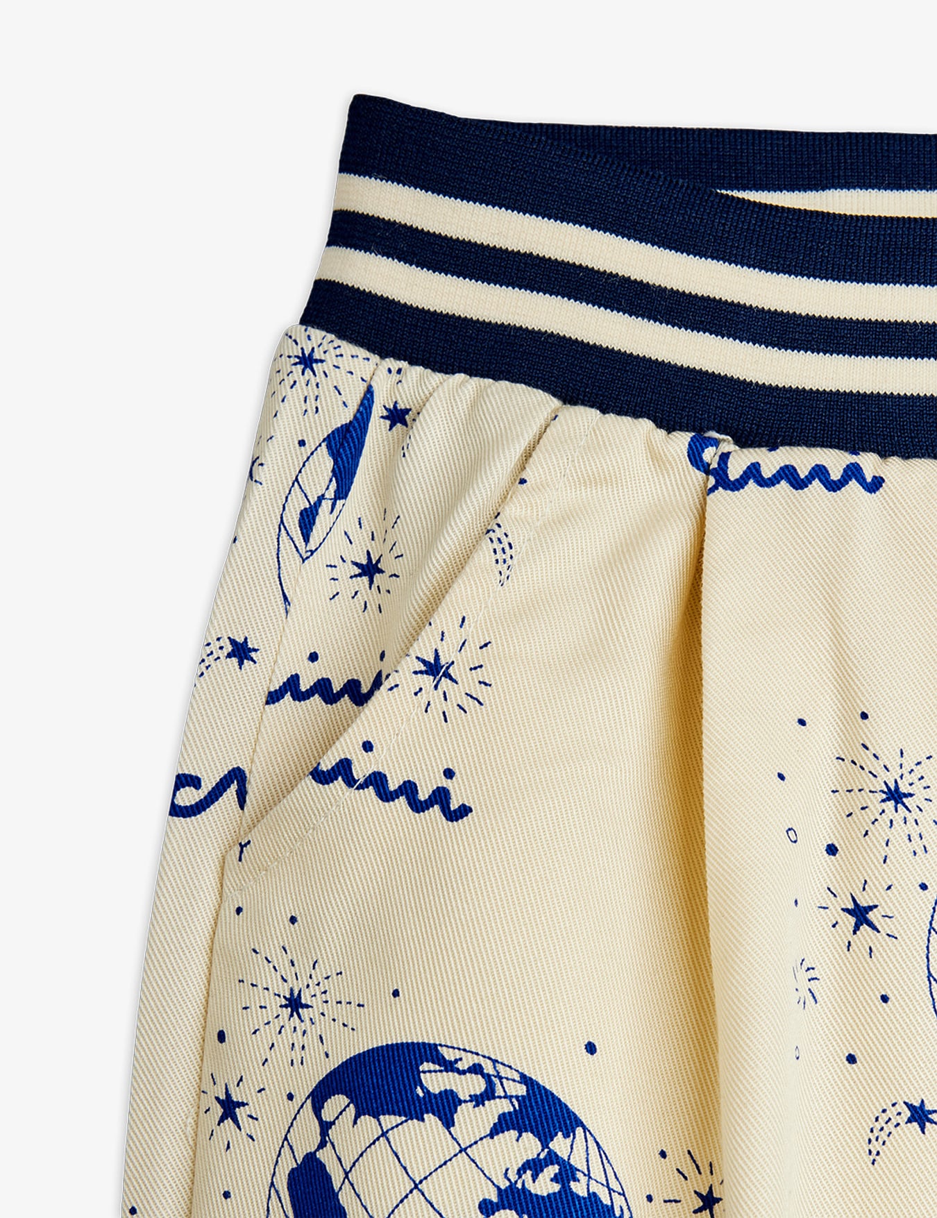 Society Woven Trousers White | Mini Rodini Society Woven Trousers White | Mini Rodini