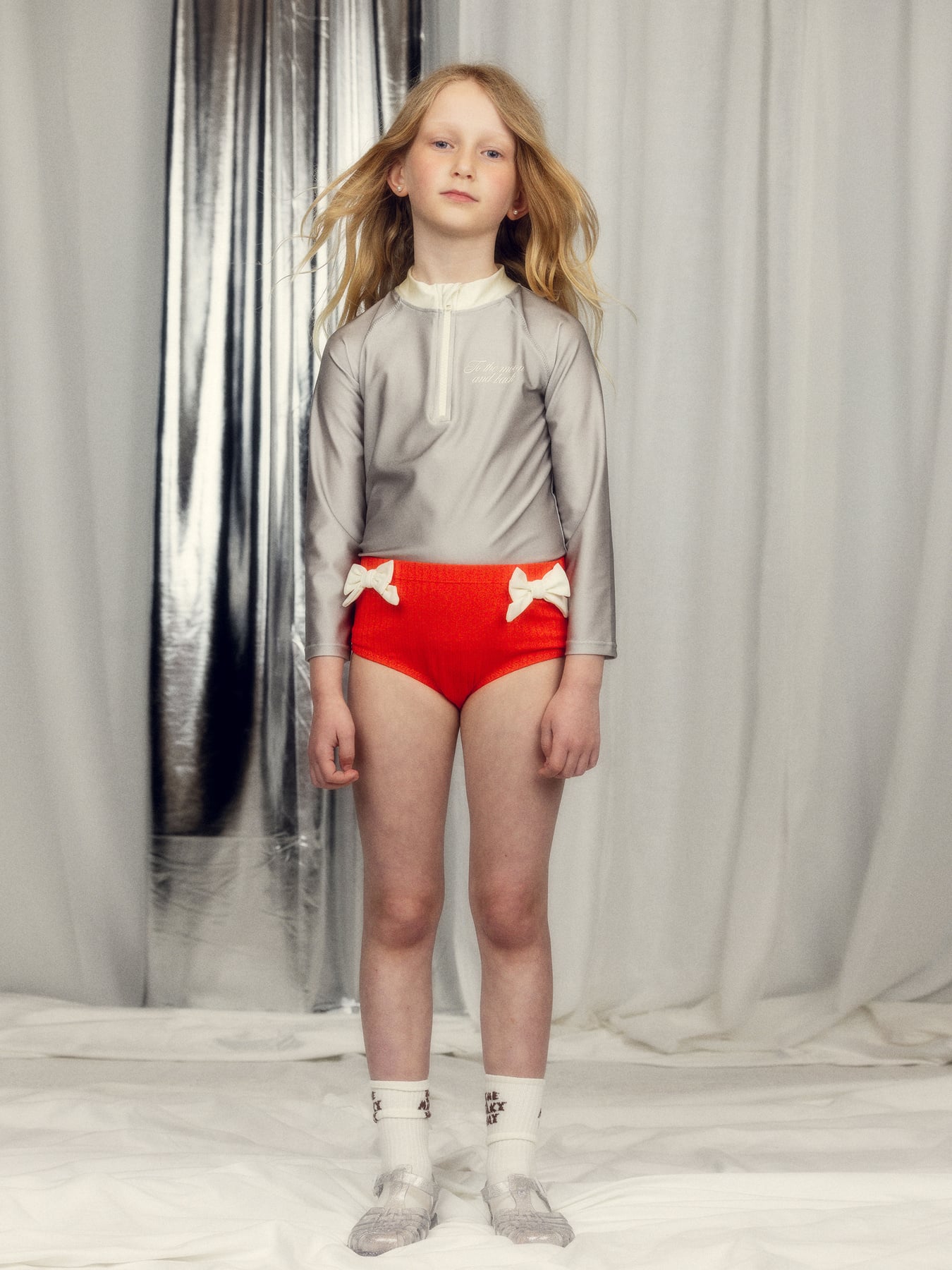 To the Moon UV Top Grey | Mini Rodini