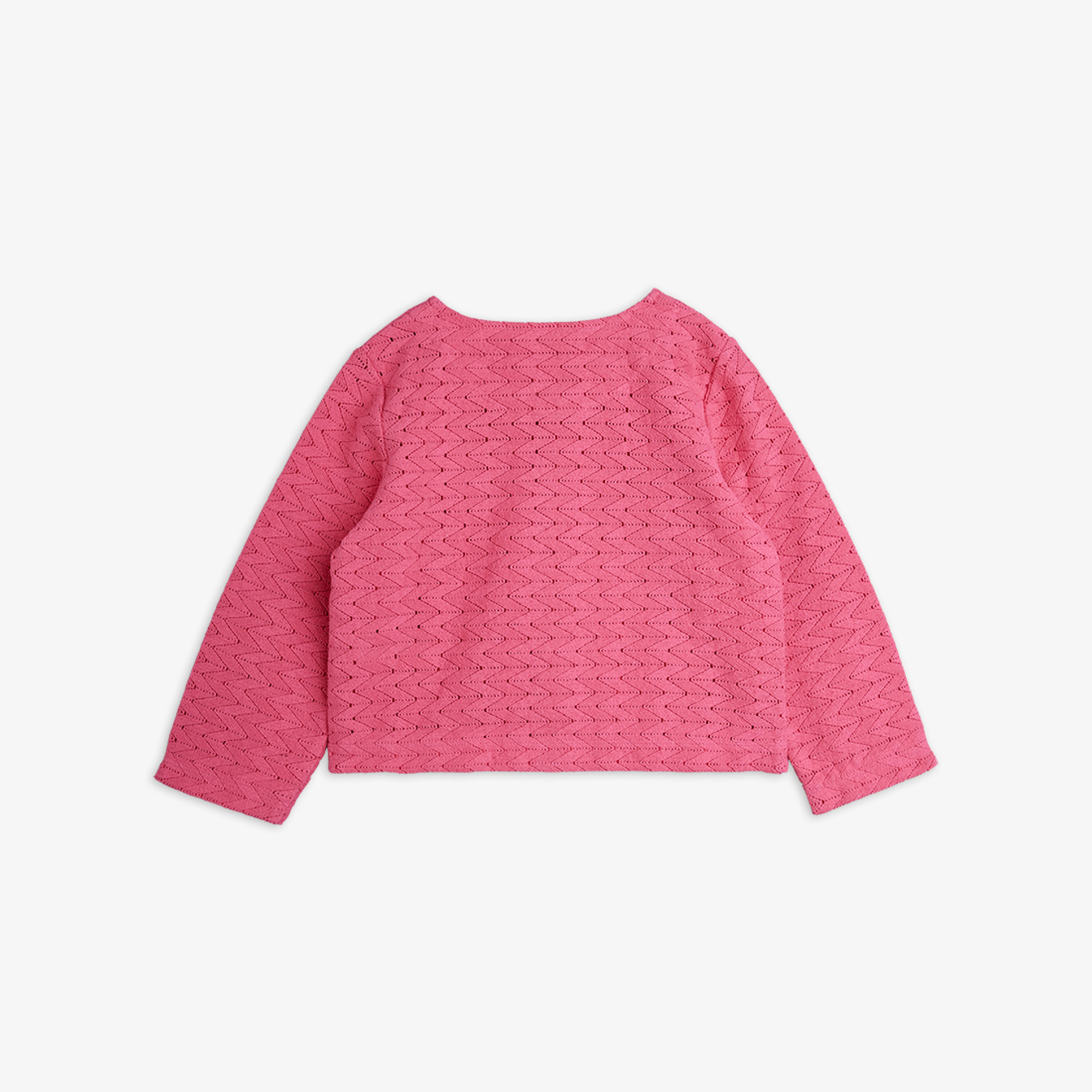 Lace Patch Cardigan Pink | Mini Rodini