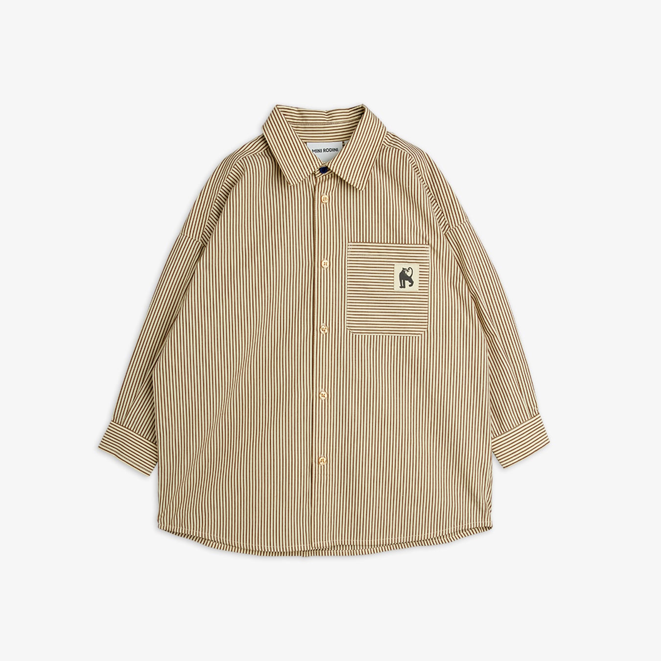 Poplin Shirt Brown | Mini Rodini