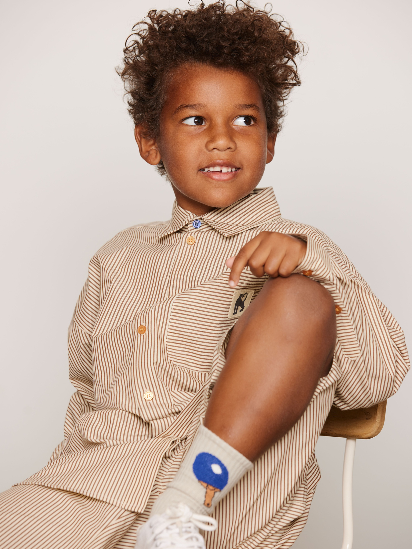 Poplin Shirt Brown | Mini Rodini