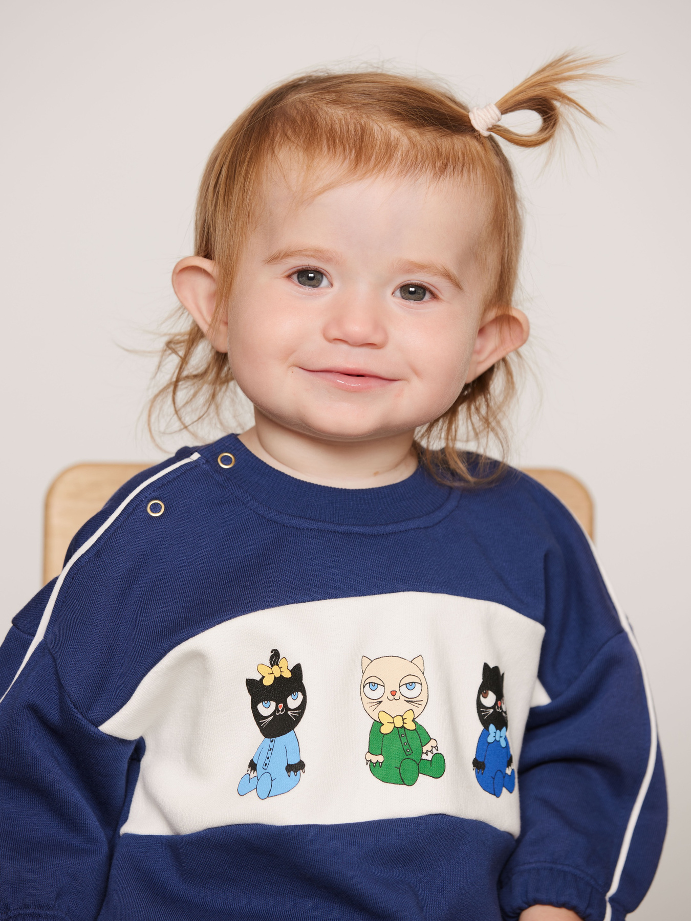 Minibabies Panel Sweatshirt Blue | Mini Rodini