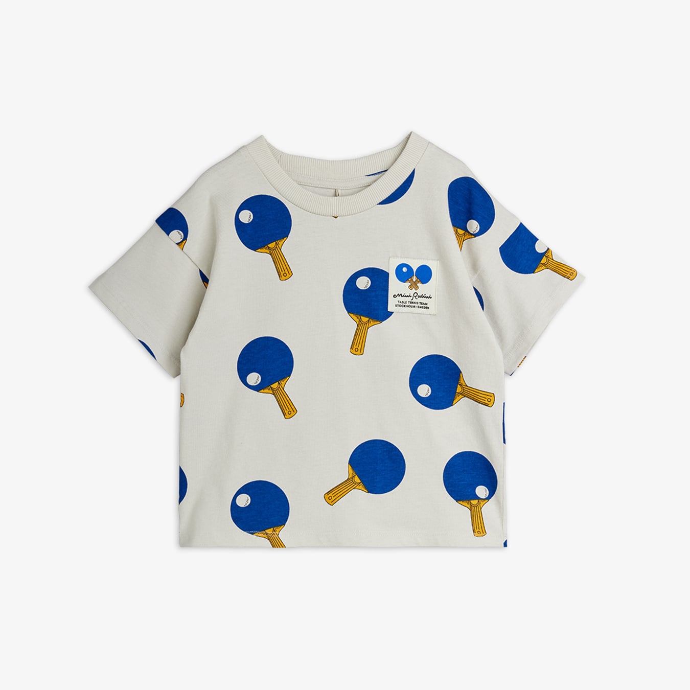 Table Tennis Print T-Shirt Grey | Mini Rodini