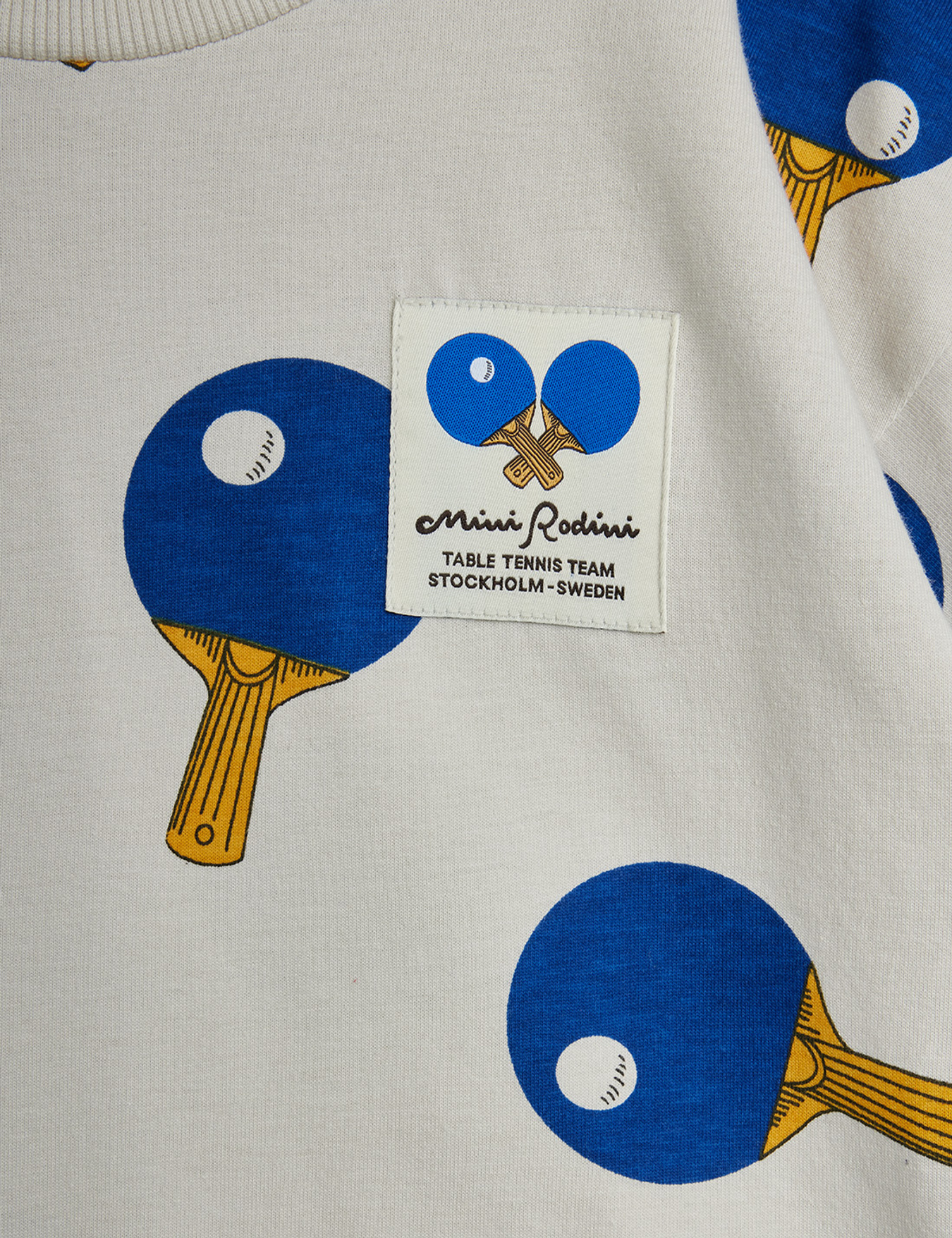Table Tennis Print T-Shirt Grey | Mini Rodini