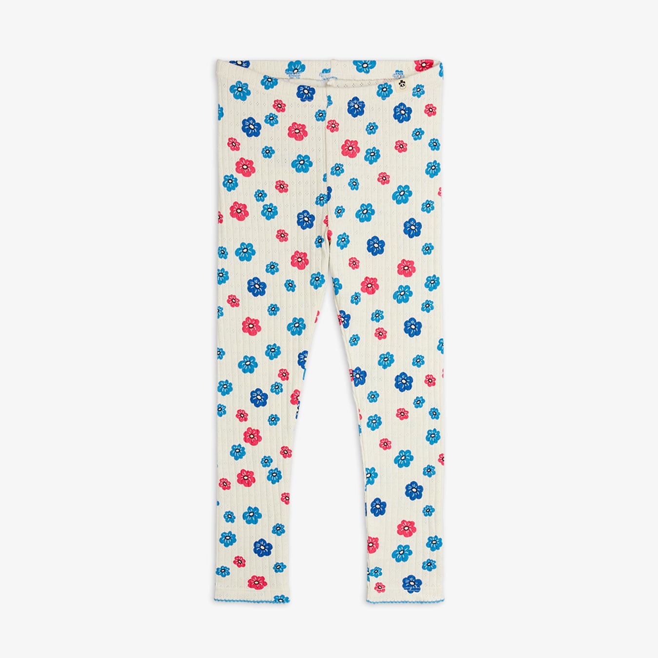 Flowers Pointelle Leggings Multi | Mini Rodini