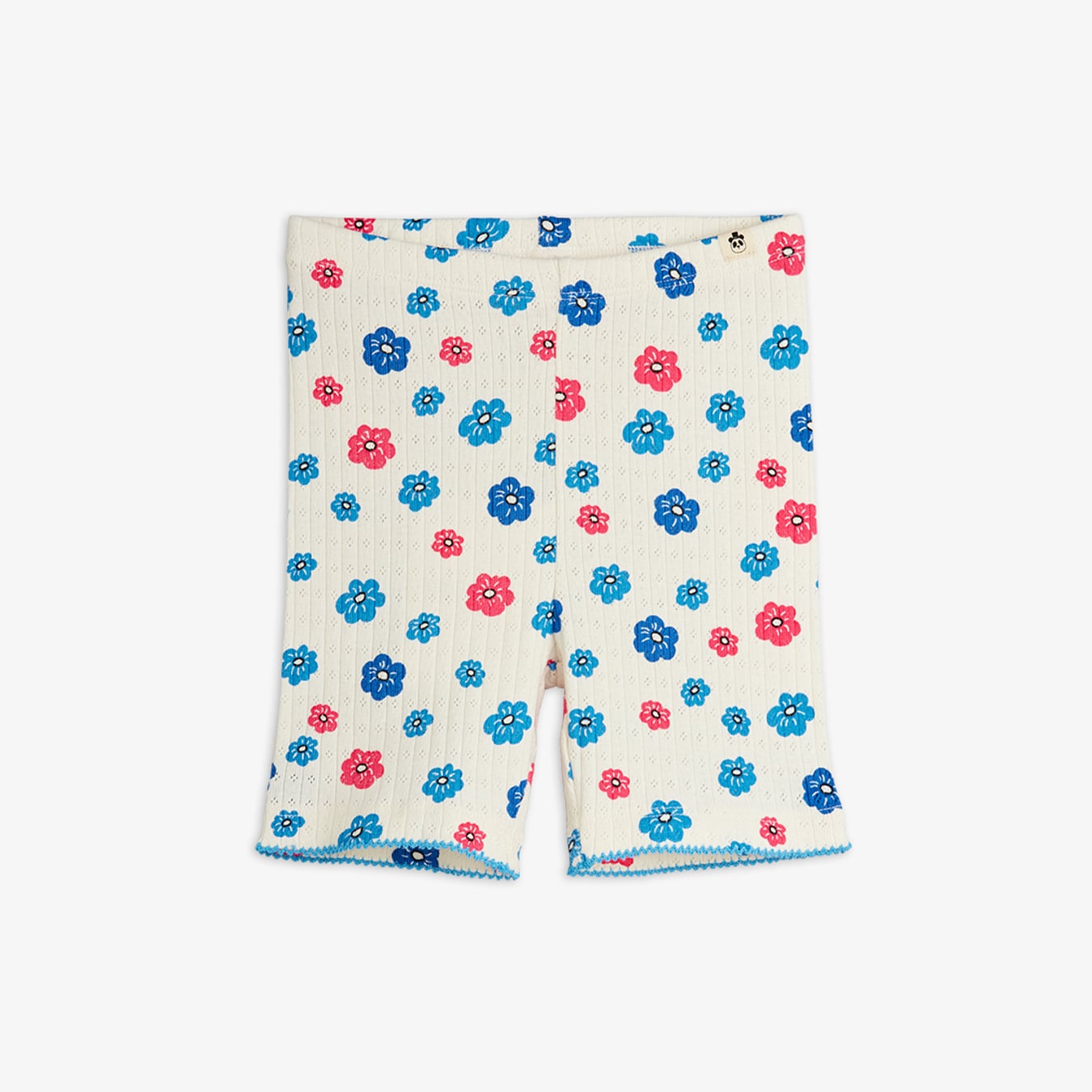Flowers Pointelle Bike Shorts Multi | Mini Rodini