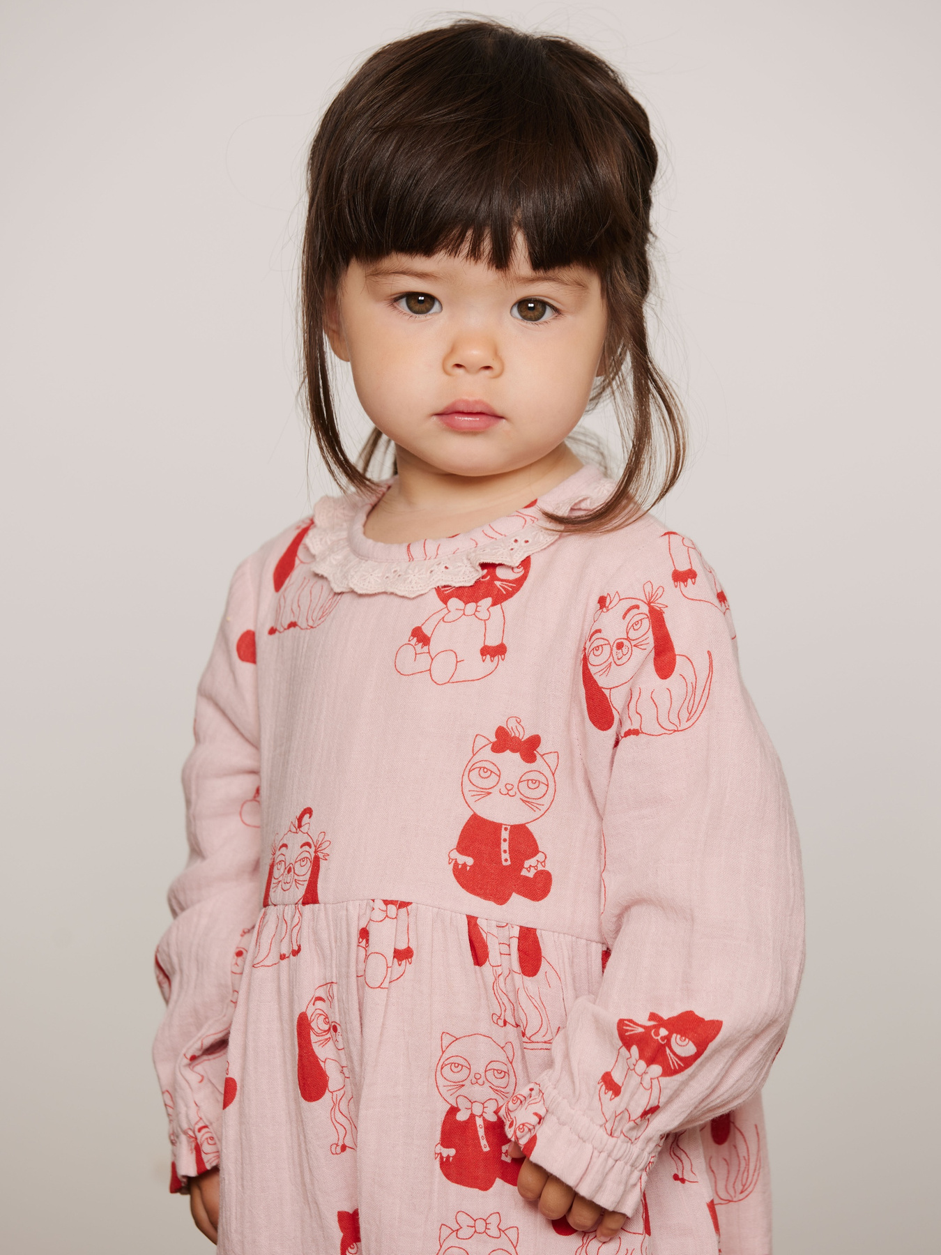 Minibabies Woven Jumpsuit Pink | Mini Rodini