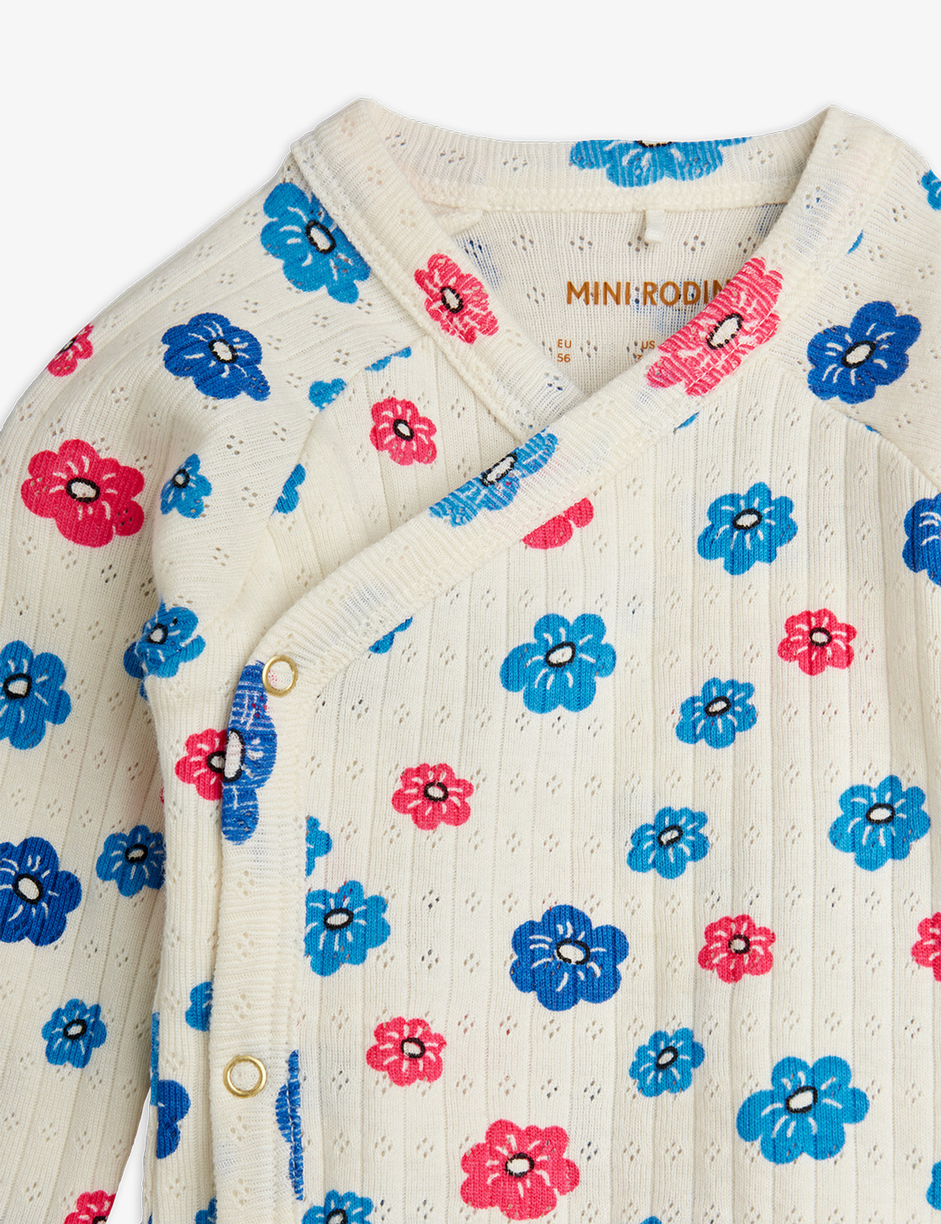 Flowers Pointelle Baby Set Multi | Mini Rodini