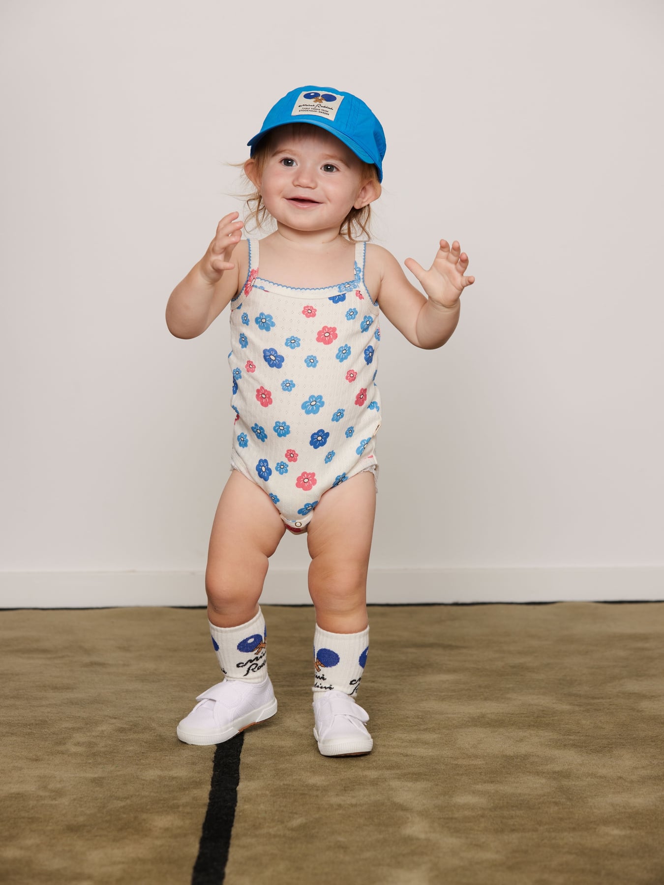 Flowers Pointelle Bodysuit Multi | Mini Rodini