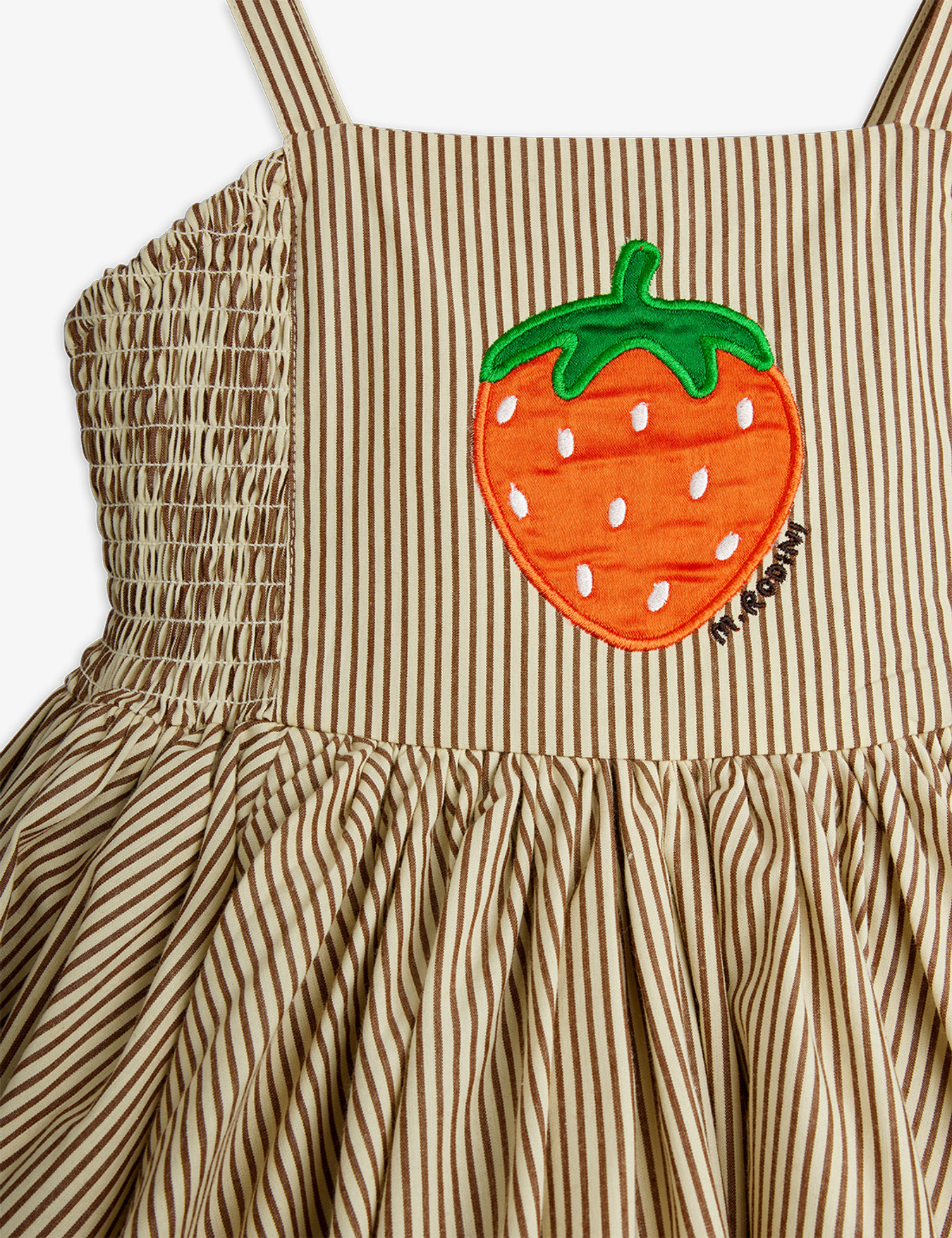 Poplin Smock Dress Brown | Mini Rodini