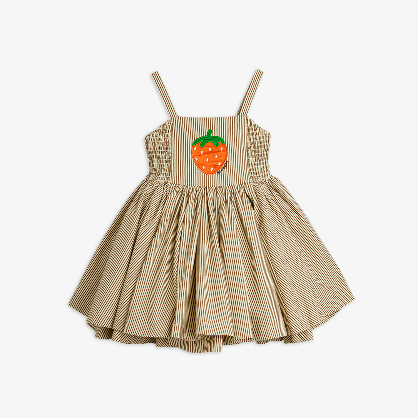 Poplin Smock Dress Brown | Mini Rodini