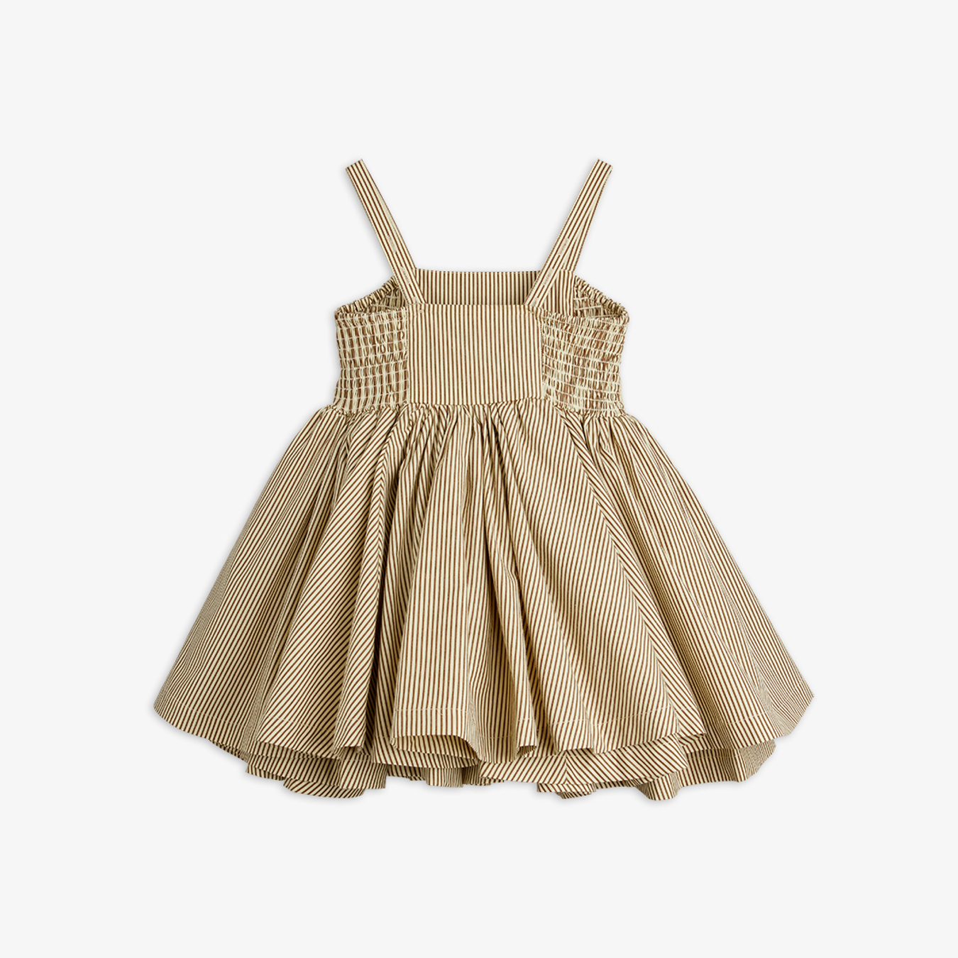 Poplin Smock Dress Brown | Mini Rodini