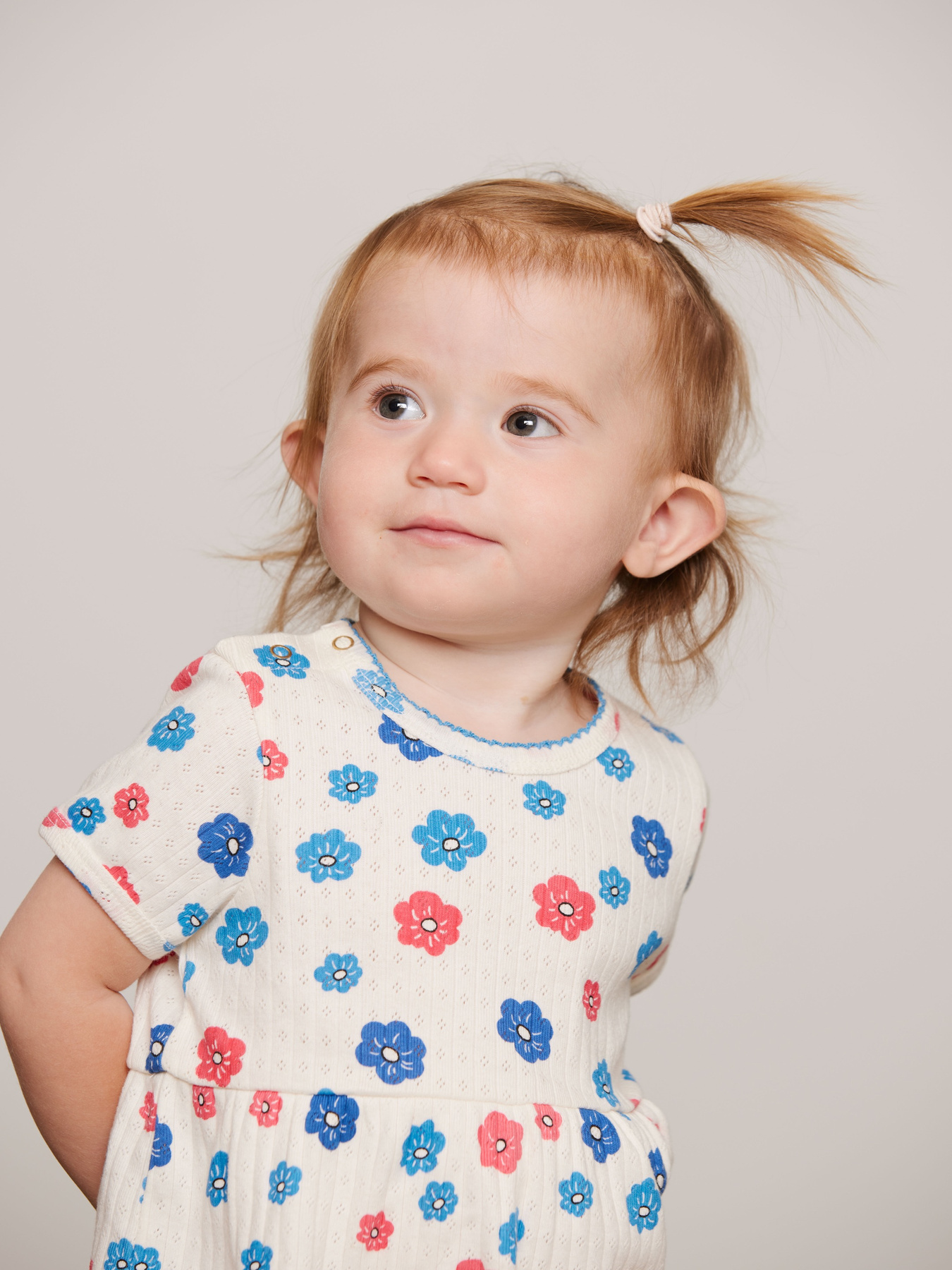 Flowers Pointelle Dress Multi | Mini Rodini