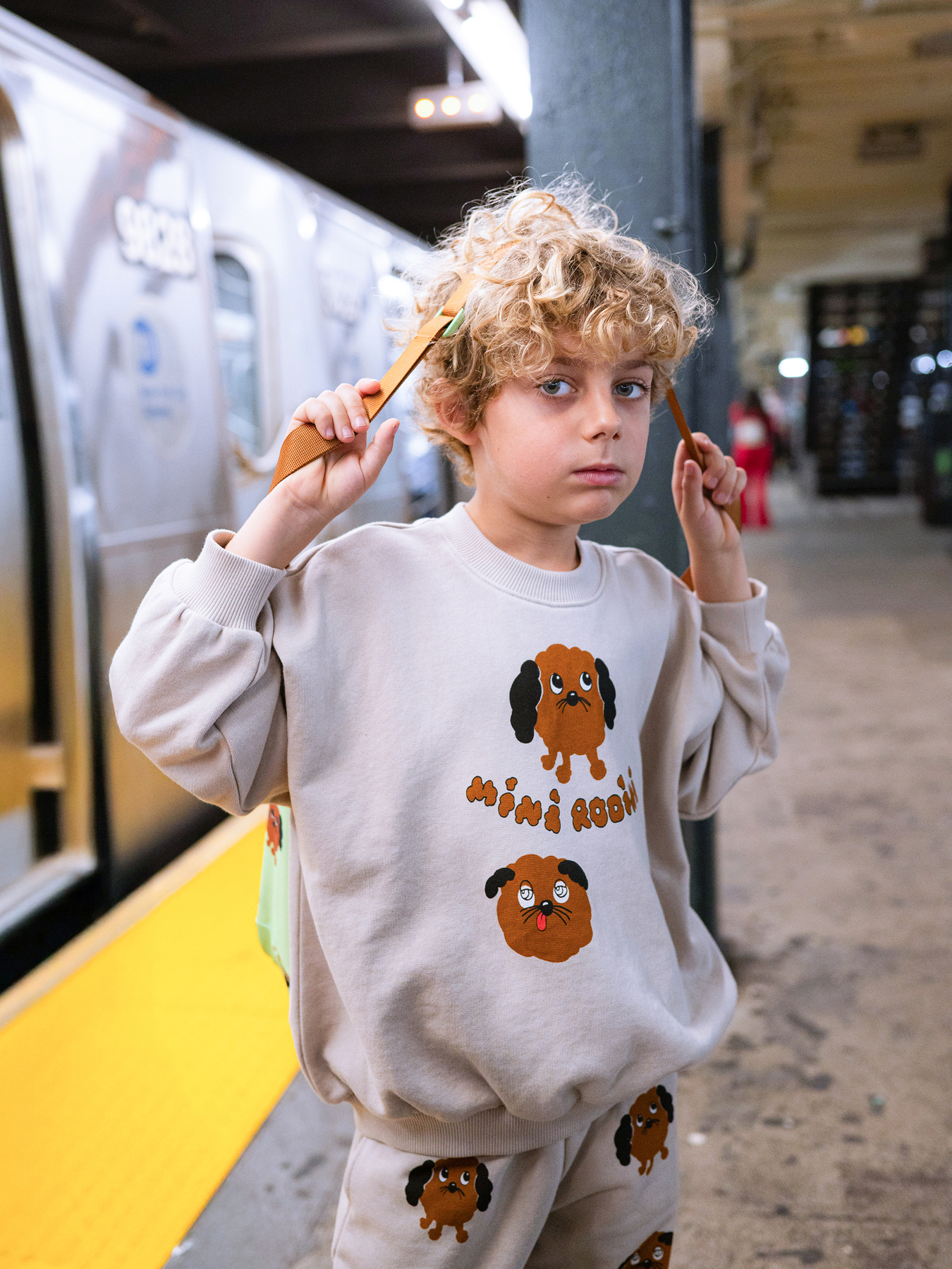 mini rodini スウェット　トレーナー　上下セット　六花亭 mini rodini スウェット トレーナー 上下セット 六花亭 mini rodini