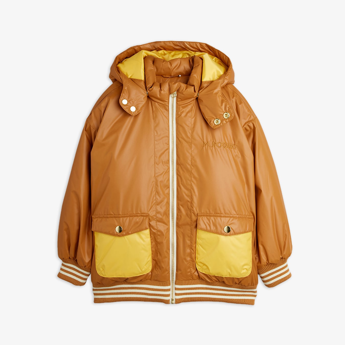 New hooded puffer Beige | Mini Rodini