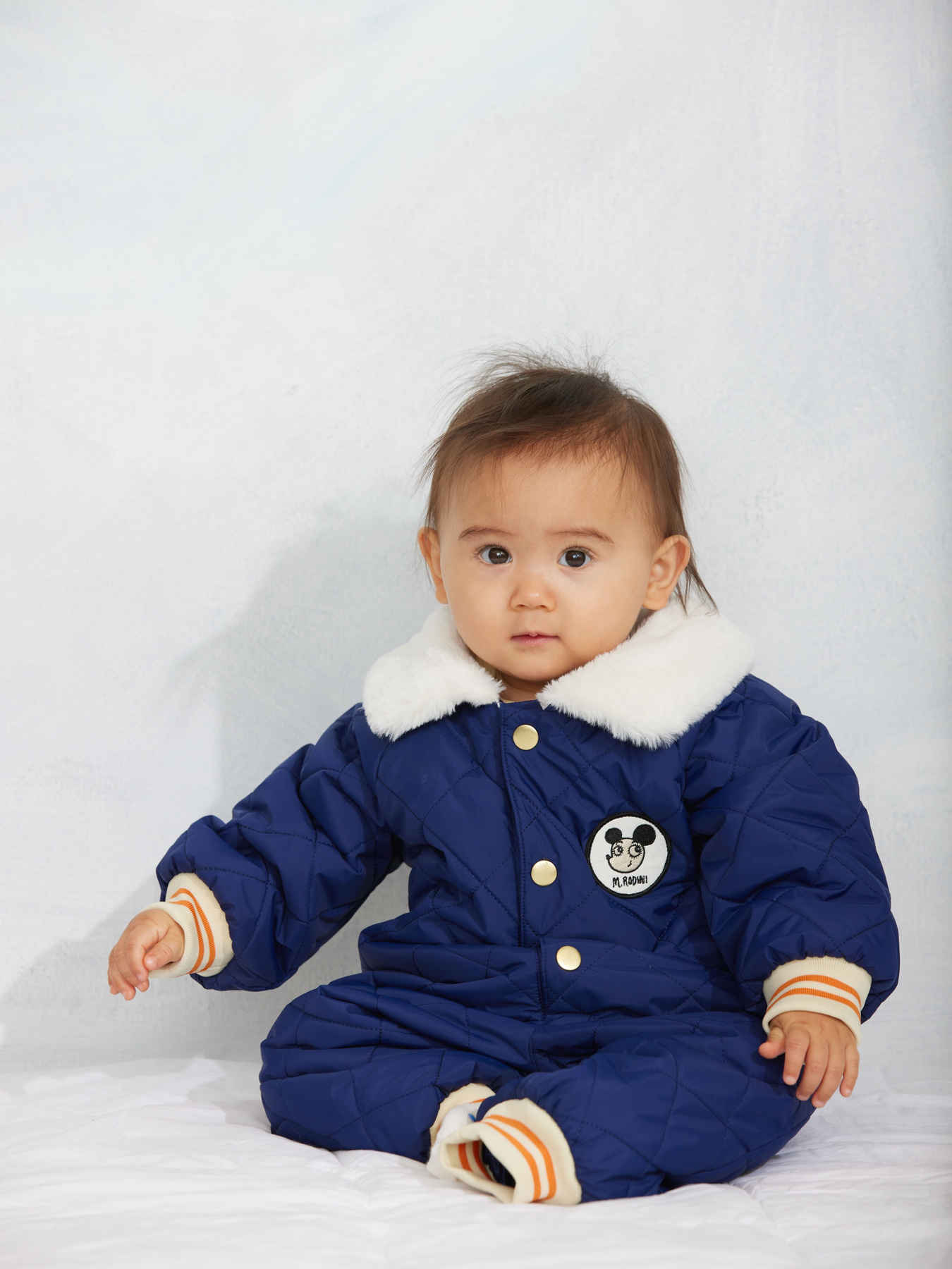 Ritzratz quilted baby overall Blue | Mini Rodini