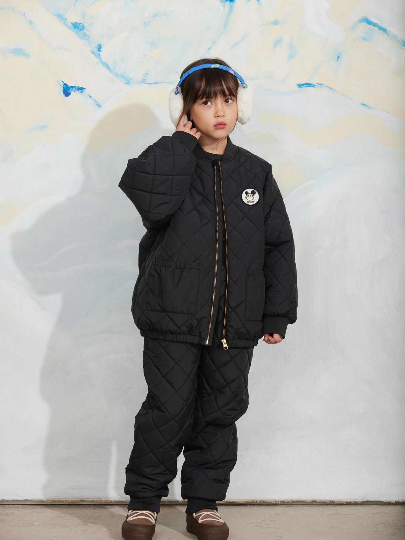 Ritzratz patch quilted outerwear trousers Black | Mini Rodini