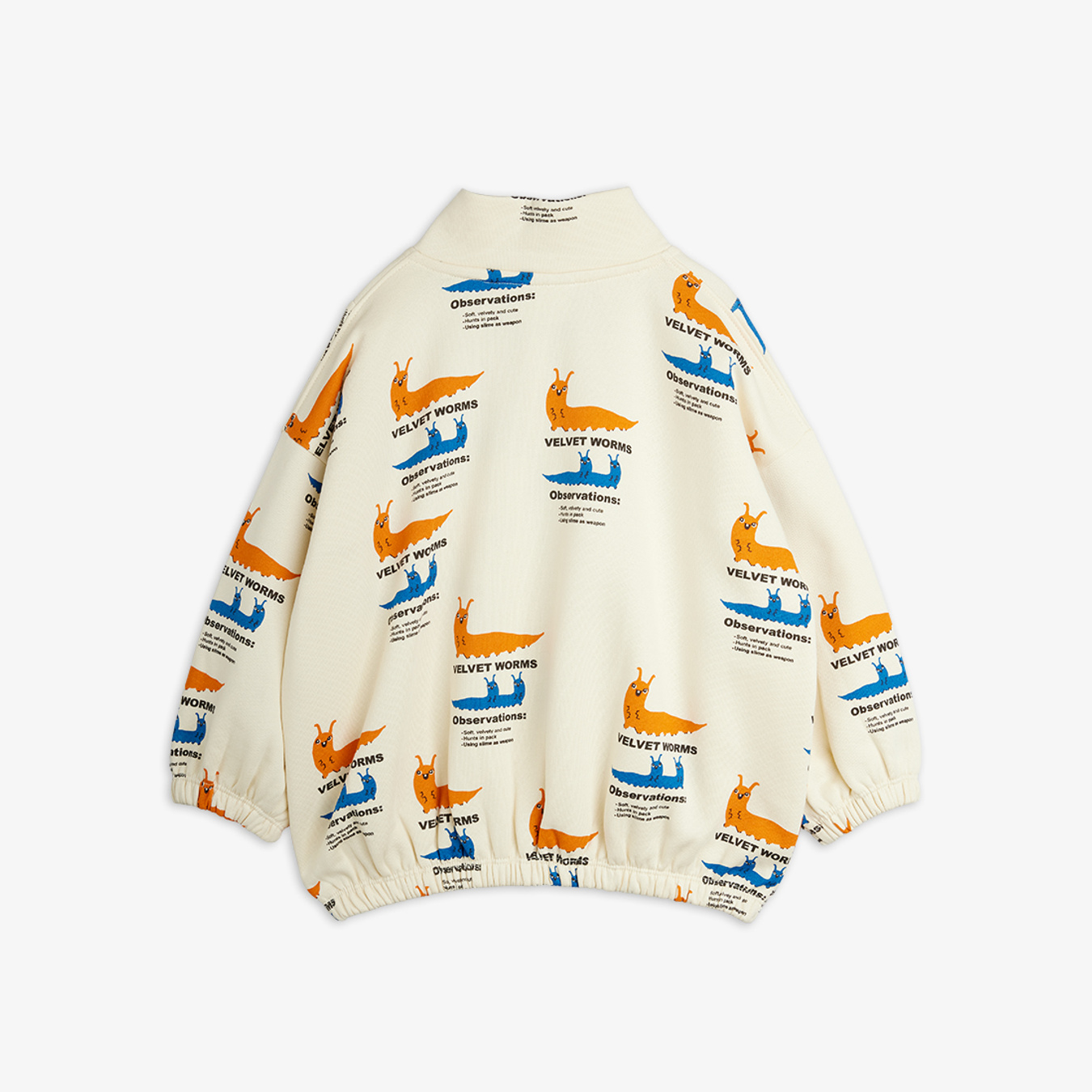 Velvet worms Half Zip Sweatshirt | Mini Rodini