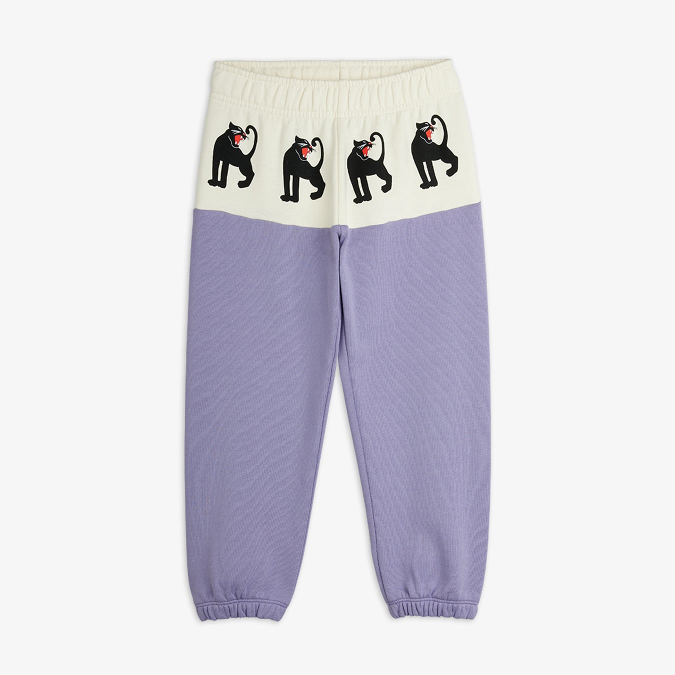 Panther panel sweatpants Purple | Mini Rodini