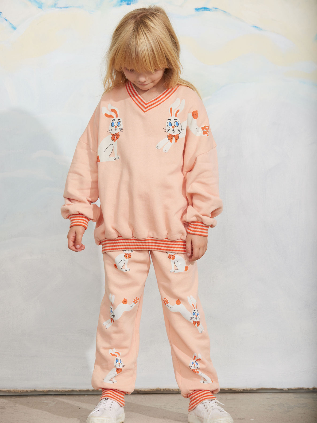 Rabbits sweatshirt Blue | Mini Rodini