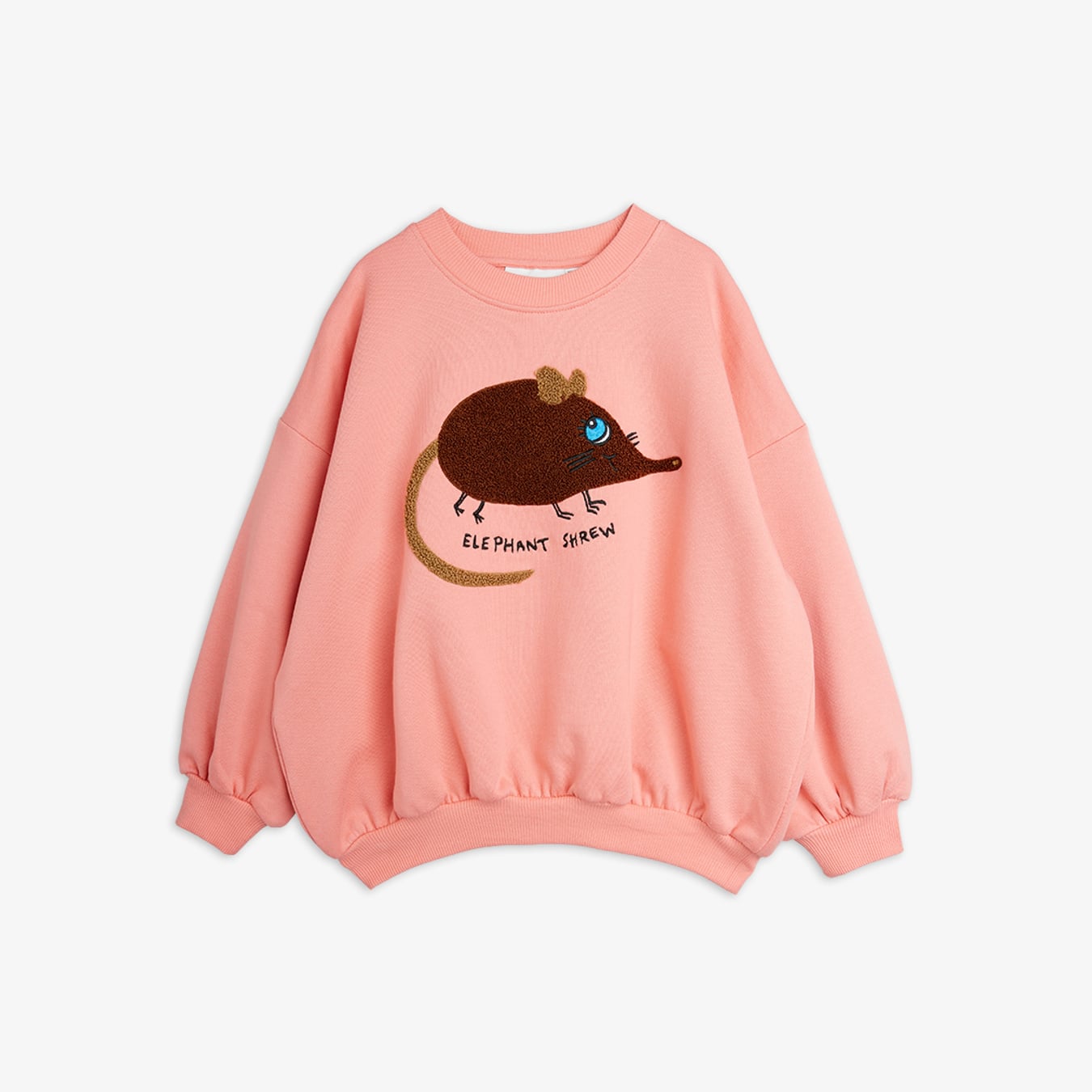 Elephant shrew chenille sweatshirt Green | Mini Rodini