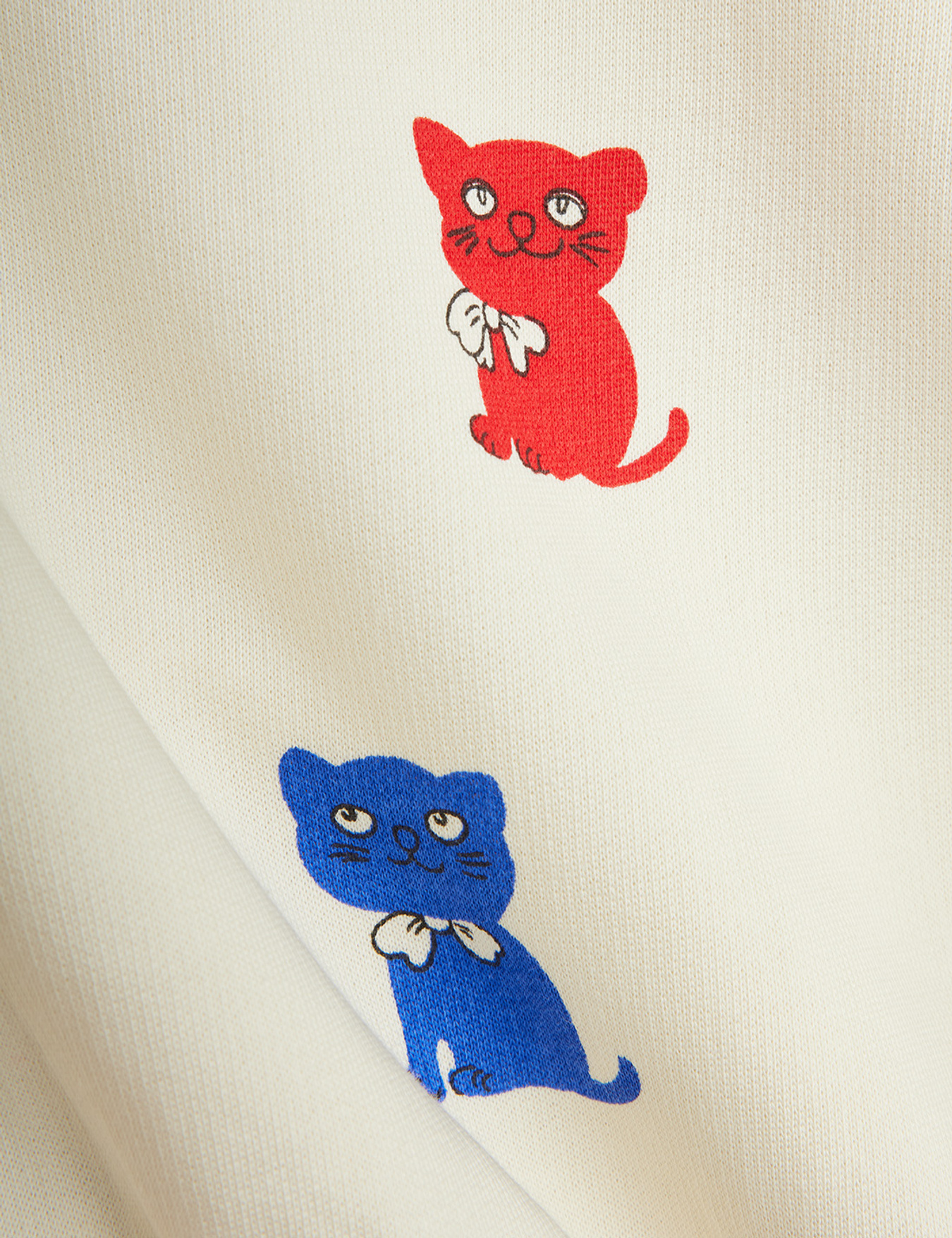 Kittens sweatshirt Off-white | Mini Rodini
