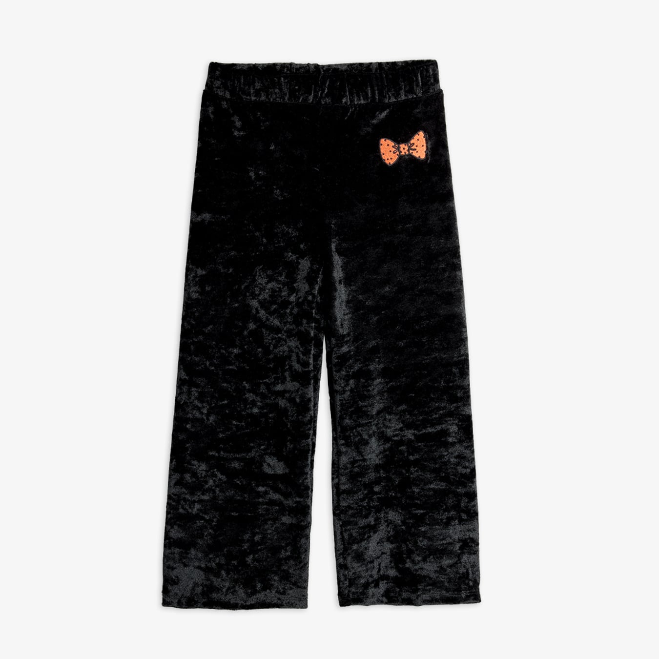 Crushed velour trousers Black | Mini Rodini