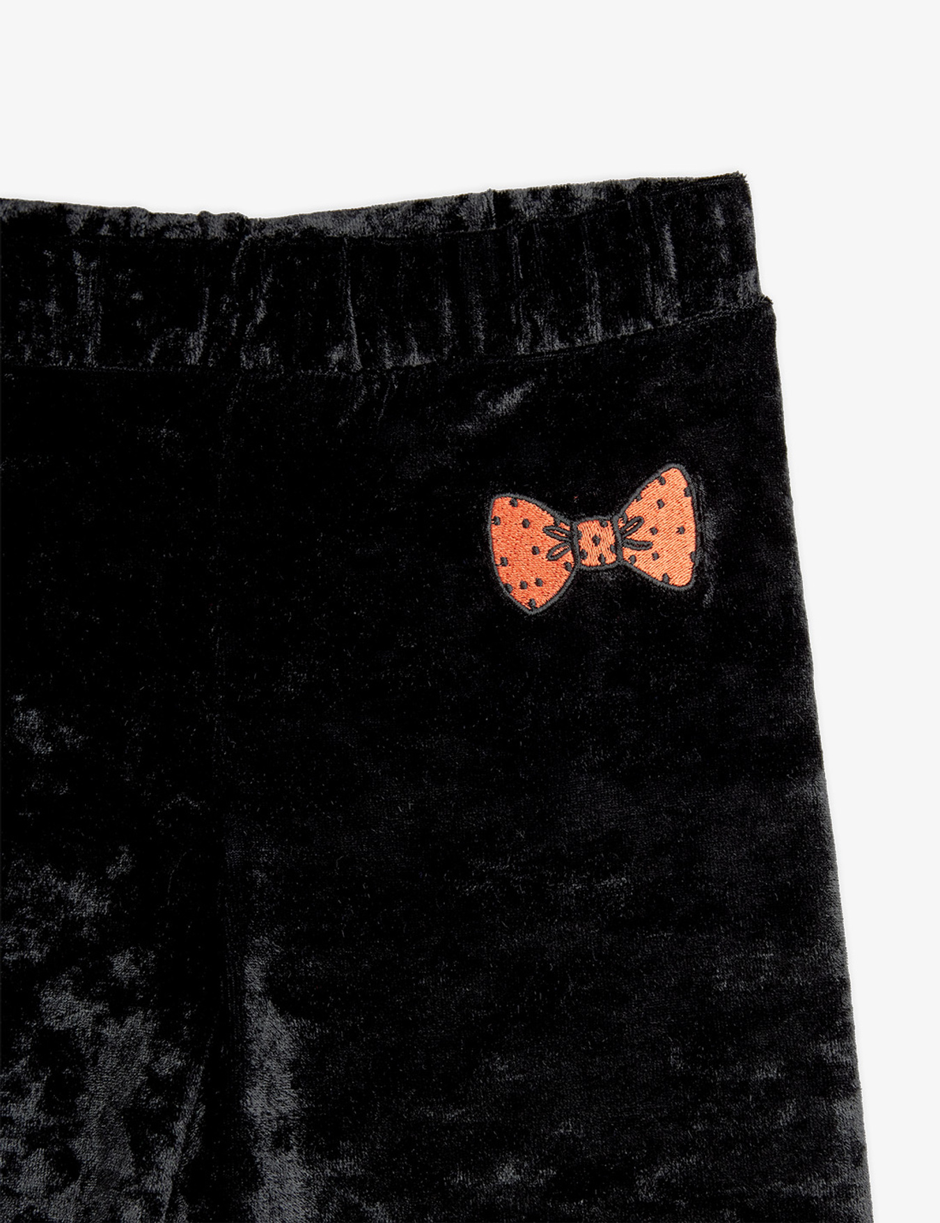 Crushed velour trousers Black | Mini Rodini